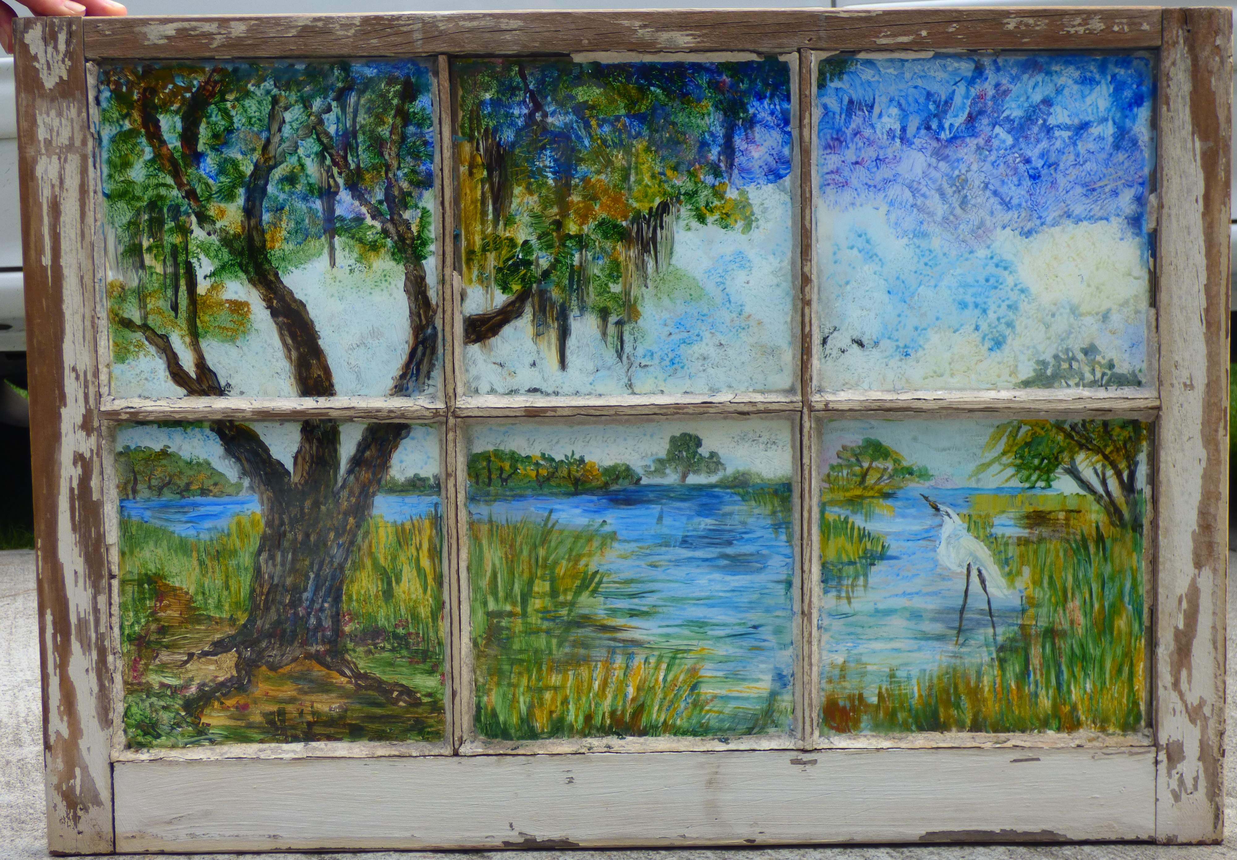 Marsh Scene in the Window